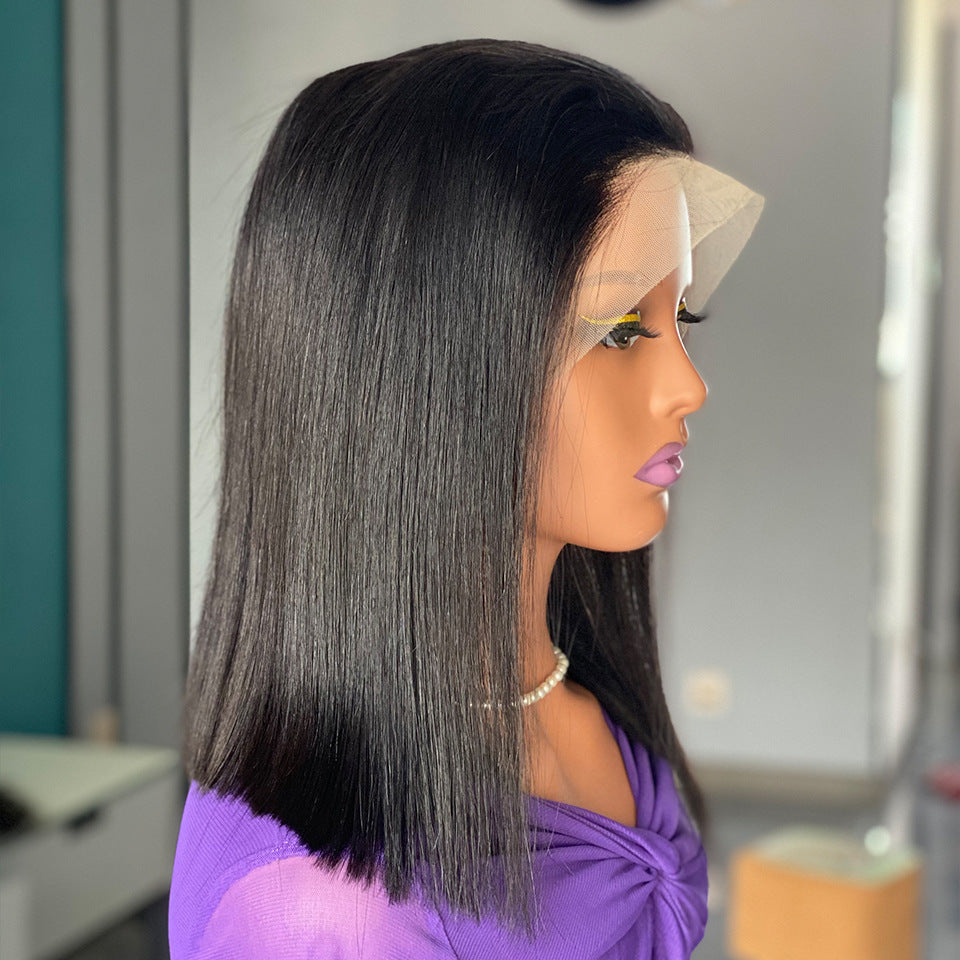 200 High Density Straight Bob Human Hair Wig