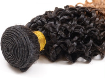 Gradient Curly Human Hair Extension