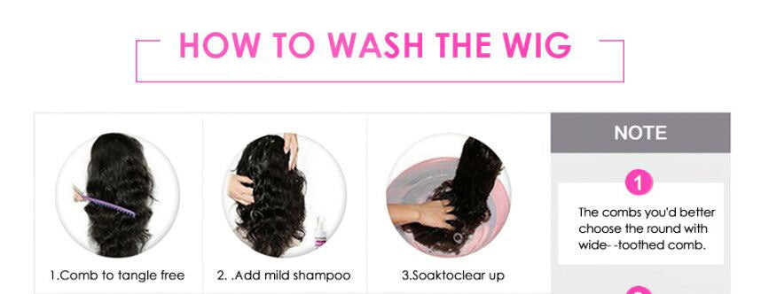 Brazilian Water Wave Headband Human Hair Wig