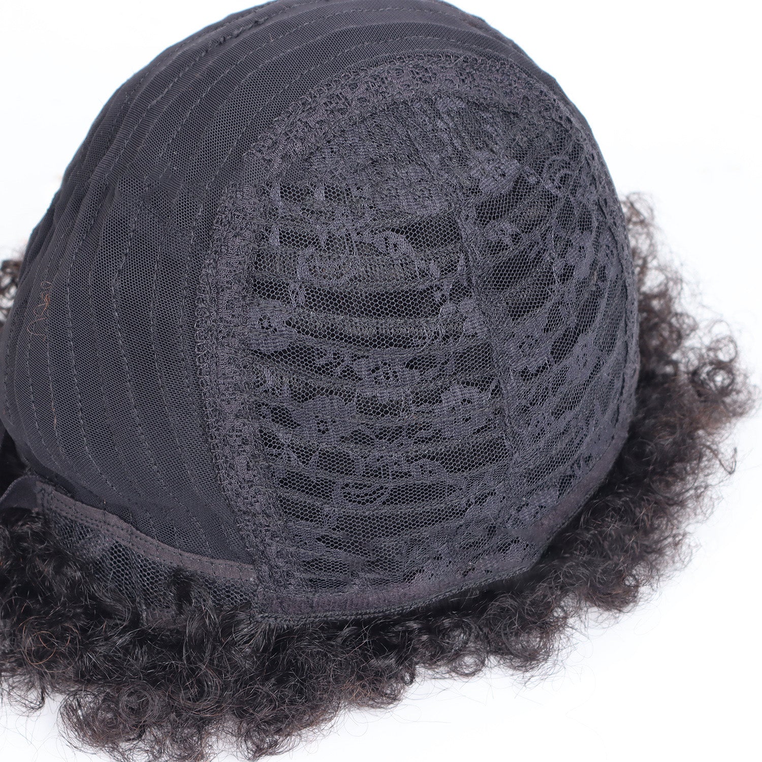 Kinky Curly Short Human Hair Wig