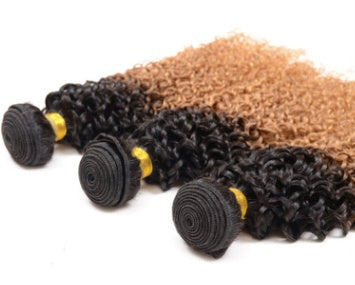 Gradient Curly Human Hair Extension