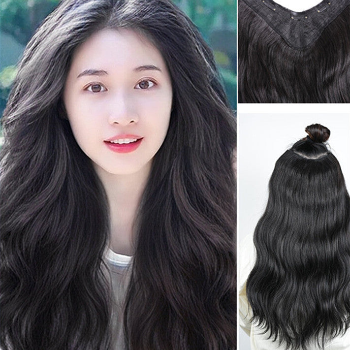 Curly Long Human Hair Wig - Fluffy And Invisible