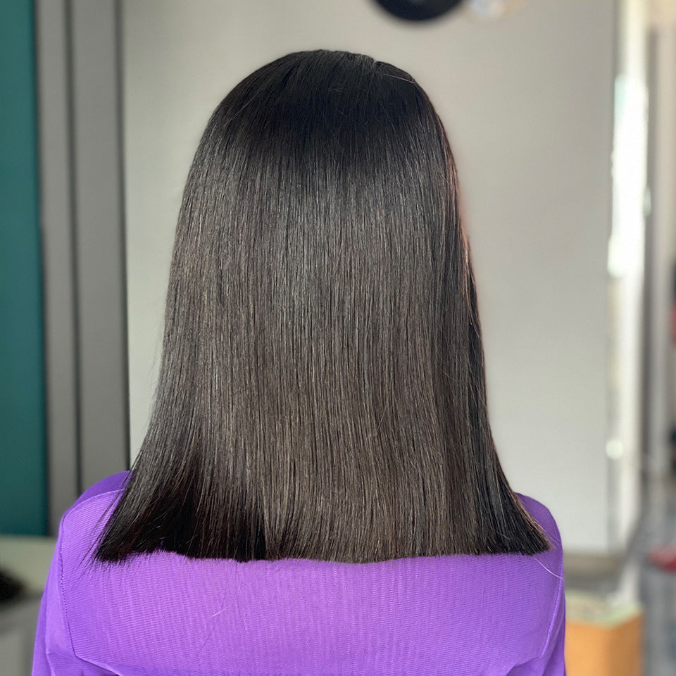200 High Density Straight Bob Human Hair Wig