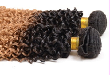 Gradient Curly Human Hair Extension