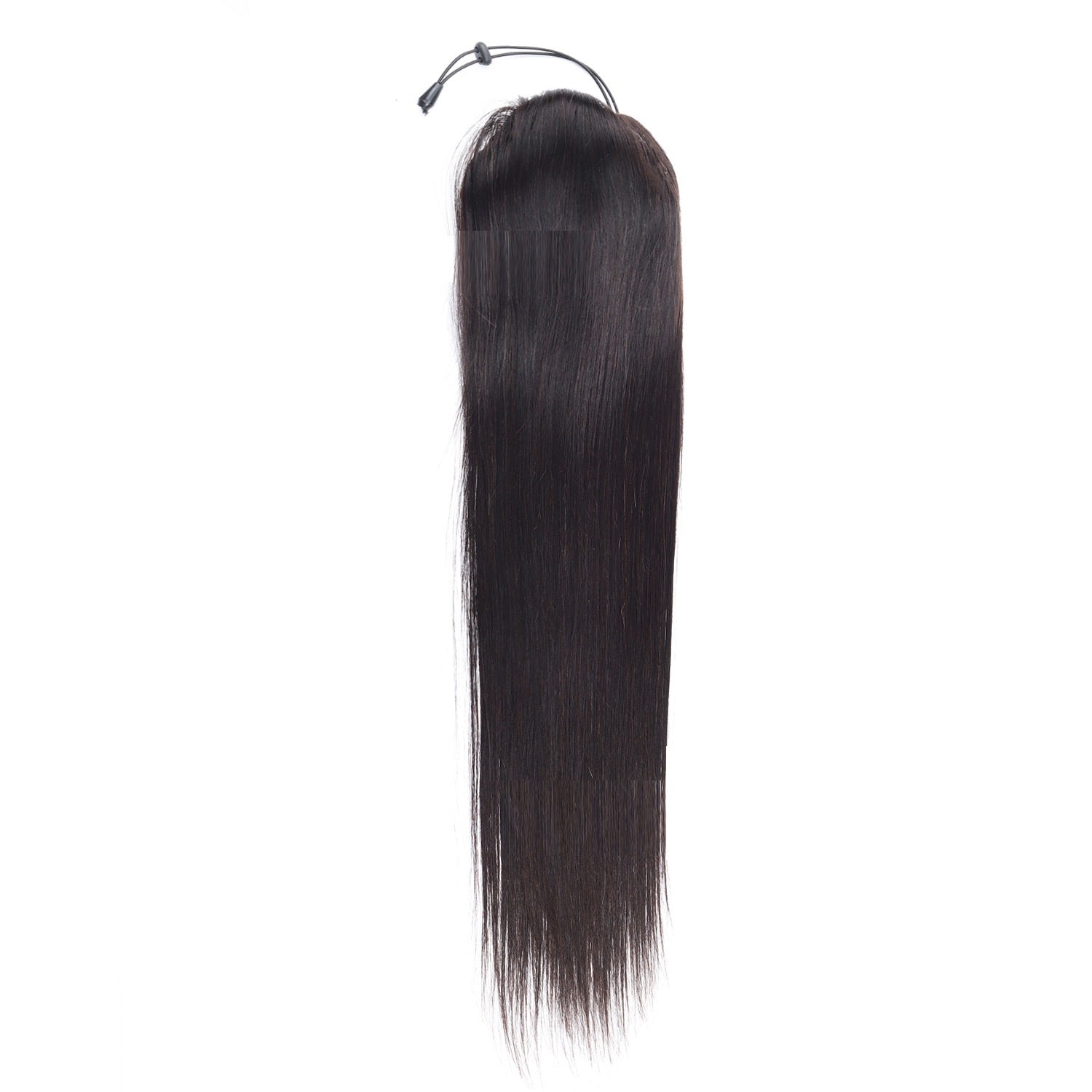 Drawstring Straight human Hair Wig Ponytail Braids