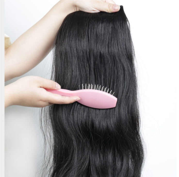 Curly Long Human Hair Wig - Fluffy And Invisible