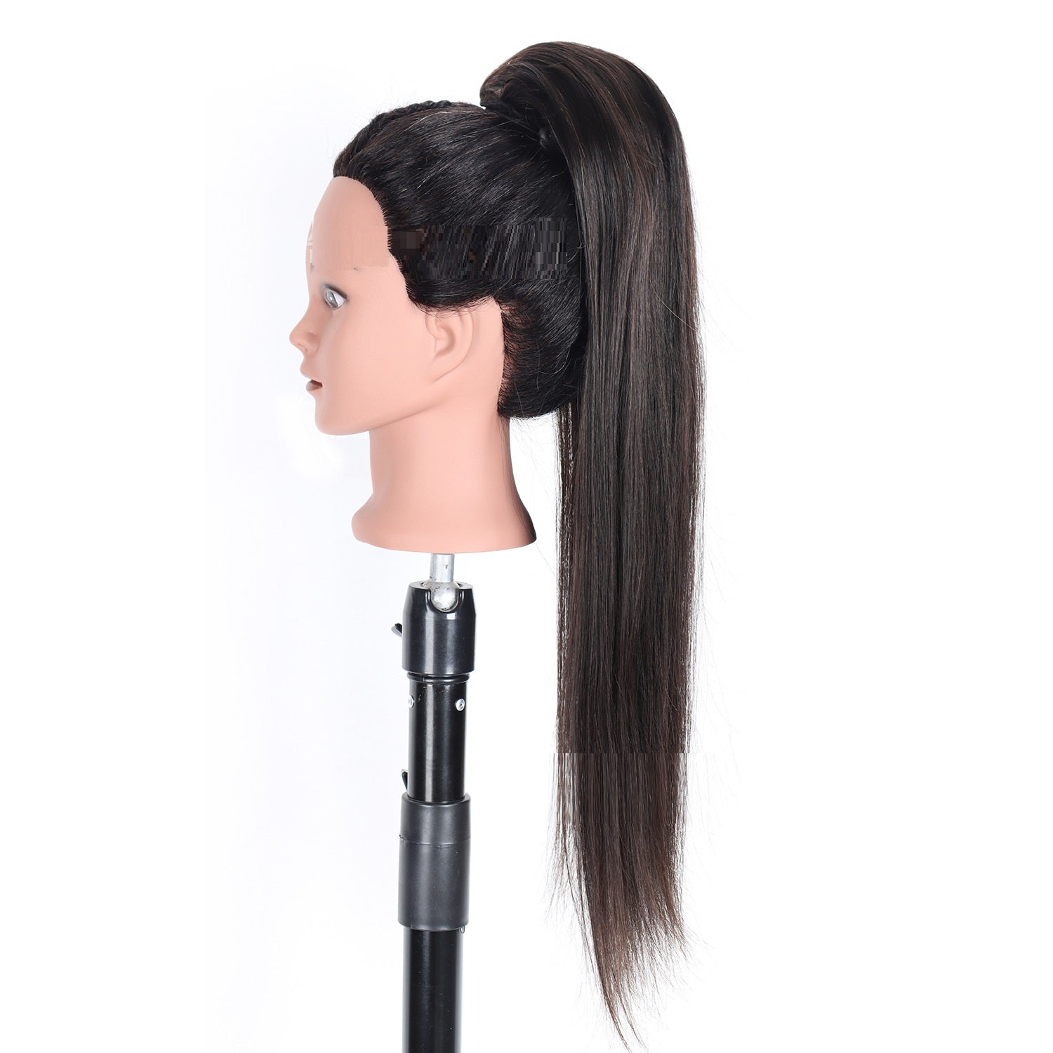 Drawstring Straight human Hair Wig Ponytail Braids