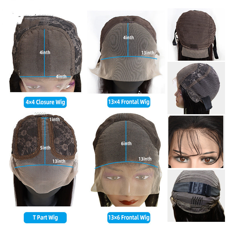 Wavy Human Hair Wigs 13X4 Lace