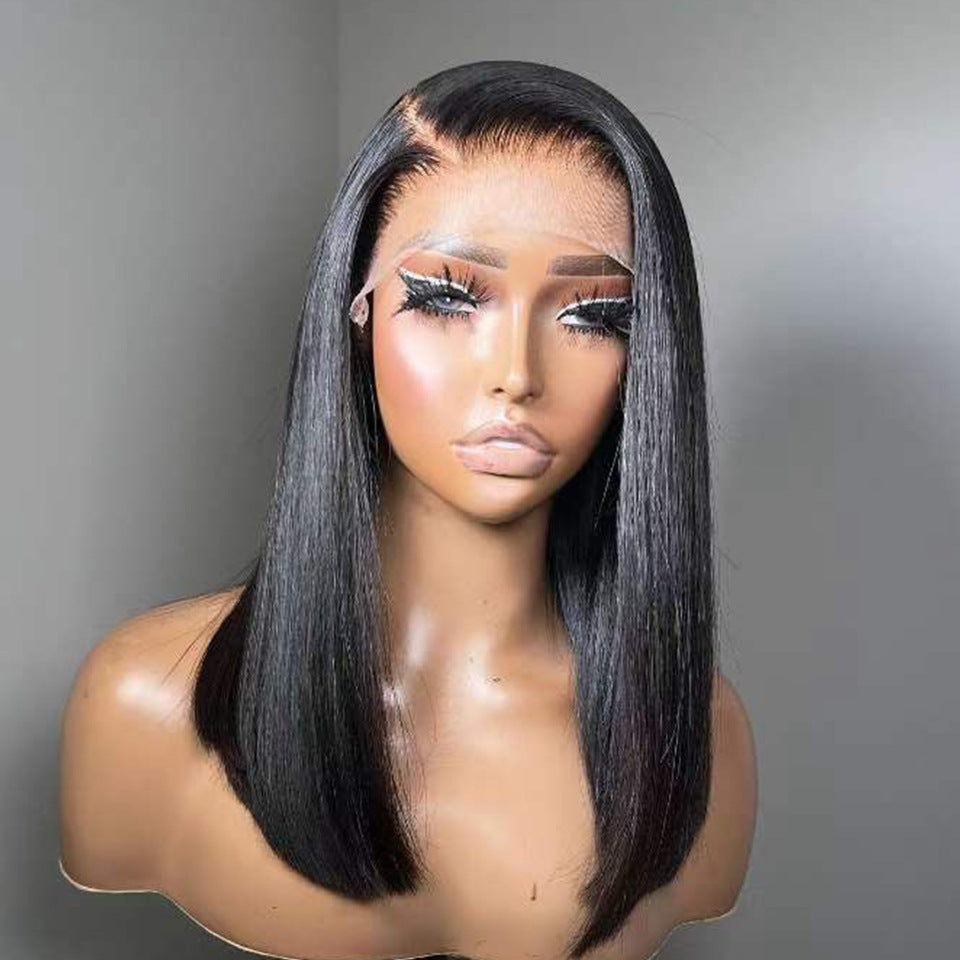 200 High Density Straight Bob Human Hair Wig